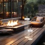 Dekorační - LD 19301-16 ANSELM LED stolní lampa na baterie bílá 50cm dotykový stmívač IP44 zahradní svítidlo 2700K - JUST LIGHT - foto 2