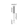 Sloupková - FARO 751322D SCREEN sloupková lampa, tmavě šedá, 3.7M 4000K 180st DALI - FARO - foto 2