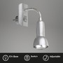 S ramenem - BRI 2739-014P Flexibilní svítidlo do zásuvky 22 cm 1x E14 25W titan - BRILONER - foto 2