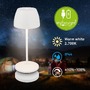 Stolní lampy dekorační - BRILO 7504016 Serina Mini LED stolní lampička bezdrátová IP44, stmívatelné, s nabíjecí základnou, bílé - BRILO - foto 2