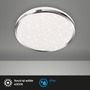 Kruhová - BRI 3403018 LED stropní svítidlo hvězdné nebe, pr. 28 cm, 12 W, chrom (starý kód: BRI 3403-018) - BRILONER - foto 2