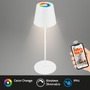 Stolní lampy dekorační - BRILO 7559016 BRILONER Coloris LED stolní lampička Smart bezdrátová, ovládání přes aplikaci, stmívatelné, bílé 7559016 - foto 2