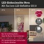 Kruhová - P 92327 LED vestavné svítidlo 3-krokové-stmívatelné Nova GU10 Flat výklopné 3x4,9W 230V stmívatelné 2700K kov kartáčovaný - PAULMANN - foto 2
