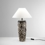 Stolní lampy dekorační - FAN I-SAVANA-L Stolní lampa Savana (hnědá + bílá keramika) 1 x E27, pr. 35 x 61 cm - FANEUROPE - foto 2