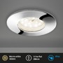 Kruhová - BRI 7204018 LED vestavné svítidlo, pr. 7,5 cm, chrom (starý kód: BRI 7204-018) - BRILONER - foto 2