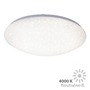 Kruhová - BRILO 3226-016 LED stropní svítidlo hvězdné nebe, pr. 48 cm, 24 W, bílé - BRILO - foto 2