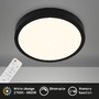 Kruhová - BRILO 3704-015 CCT LED přisazené svítidlo pr. 38 cm, 22 W, 2900 lm, černá - BRILO - foto 2