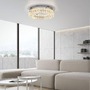 Dekorativní - LD 15204-17 LED lustr stropní svítidlo chrom s křišťalovými přívěsky 3-krokové-stmívač krokově stmívatelné 3000K - JUST LIGHT - foto 2