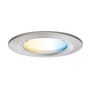 Koupelnová - P 92448 LED vestavné svítidlo Nova Coin IP44 kruhové 78mm měnitelná bílá 6W 230V kov kartáčovaný hliník - PAULMANN - foto 2