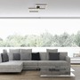 Hranatá - LD 14708-18 LED stropní svítidlo IVEN, černá, 2 čtverce, ploché, teplá bílá moderní, 3000K - JUST LIGHT - foto 2
