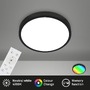 Kruhová - BRILO 3709-015 RGBW LED přisazené svítidlo pr. 38 cm, 22 W, 2900 lm, černá - BRILO - foto 2