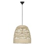 Kónická - NV 9586504 Závěsné svítidlo MARLO přírodní ratan černý kabel E27 1x12W 230V IP20 bez žárovky - NOVA LUCE - foto 2