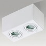 Přisazená - AZZ AZ2823 Stropní bodové přisazené svítidlo Azzardo Brant 2 square IP44 white AZ2823 GU10 2x50W IP44 18cm hranaté bílé - AZZARDO - foto 2