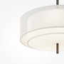 Kruhová - M MOD613PL-05W1 Závěsné svítidlo Bergamo E27 5x60W černá/bílá kov - MAYTONI - foto 2