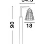 Sloupková - NV 9060213 Venkovní sloupkové svítidlo CARINA černý hliník LED 6W 279.54 lm 3000K 220-240V IP65 - NOVA LUCE - foto 2
