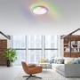 Kruhová - LD 15152-16 SPHERIC LED stropní svítidlo 40x40cm, kruhové, bílé, stmívatelné, hra světla, CCT LED panel RGB+2700-6500 - LEUCHTEN DIREKT / JUST LIGHT - foto 2
