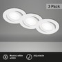 Kruhová - BRI 7114-436 3ks sada LED vestavné svítidlo, pr. 10,6 cm, 7 W, bílé - BRILONER - foto 2