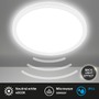 Kruhová - BRILO 7525416 Move LED stropní svítidlo IP44, přímé a nepřímé osvětlení, pohybové čidlo, kruhové 29 cm, bílé - BRILO - foto 2