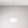 Kruhová - FAN I-GIBUS-S30 BCO Závěsné svítidlo Gibus, bílé, 1 x E27, 30 x 30 x 150 cm - FANEUROPE - foto 2