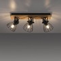 Bodová - LD 15119-18 TARO LED stropní svítidlo přírodní dřevo černá 3 ramenné otočné industriální design - LEUCHTEN DIREKT / JUST LIGHT - foto 2