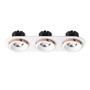 Hranatá - RED R13245 SHARM R III zápustná bílá měď 230V LED 3x10W 24° 3000K - RED - DESIGN RENDL - foto 2