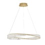 Kruhová - NV 9333062 Závěsné svítidlo AURELIA zlatý kov a křišťál LED 45W 230V 3500K IP20 stmívatelné - NOVA LUCE - foto 2