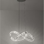 Dekorativní - NV 9019723 Závěsné svítidlo CONCETO chromovaný kov a křišťál LED 50W 230V 3500K IP20 stmívatelné - NOVA LUCE - foto 2