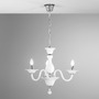 Dekorativní - FAN I-SOFFIO/3 Závěsné svítidlo SOFFIO bílá/chrom, 3xE14, 66x120 cm - FANEUROPE - foto 2
