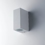 Nástěnná - FAN I-QUBO-AP2 BCO Venkovní nástěnné svítidlo Qubo bílé, 2xGU10, IP54, 15,1 x 9,3 x 6,7 cm - FANEUROPE - foto 2