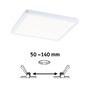 Koupelnová - P 93042 LED vestavné svítidlo Areo VariFit IP44 hranaté 175x175mm 13W 4.000K bílá - PAULMANN - foto 2