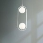 Koule - M MOD013PL-02W Závěsné svítidlo Ring 2x25W bílá kov sklo - MAYTONI - foto 2