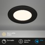 Kruhová - BRI 7049015 LED vestavné svítidlo, 11,5 cm, 6W, 600lm, černá - BRILONER - foto 2