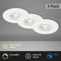 Kruhová - BRI 7047-036 3ks sada LED vestavné svítidlo, pr. 9 cm, 5 W, bílé - BRILONER - foto 2