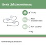 Dekorační - P 94912 Plug &amp; Shine LED světelný řetěz Naima prodlužovací sada IP67 3000K 3x1W 1,71m černá - PAULMANN - foto 2
