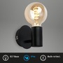 Koupelnová - BRI 2115015 Nástěnné svítidlo 10 cm 1x E27 max 10 W černé - BRILONER - foto 2
