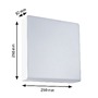 Nástěnná - P 94841 LED venkovní nástěnné svítidlo Azalena pohybové čidlo HF senzor IP44 250x97mm 3000K 8,5W 230V bílá umělá hmota/hliník - PAULMANN - foto 2