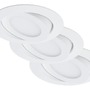 Kruhová - BRI 7283036 3ks sada LED vestavné svítidlo, pr. 10,6 cm, 4,8 W, bílé (starý kód: BRI 7283-036) - BRILONER - foto 2
