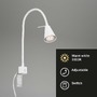 S ramenem - BRI 2080-016 Flexibilní nástěnné svítidlo 40,3 cm 1xGU10 5W 400lm bílé - BRILONER - foto 2