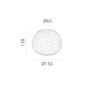 Kruhová - AR 1704110A Stropní / nástěnné svítidlo METEORITE 15 E14 bílé foukané sklo - ARTEMIDE - foto 2