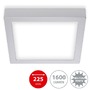 Hranatá - BRI 7118414 LED stropní svítidlo, 22,5 cm, 16,5 W, matný chrom (starý kód: BRI 7118-414) - BRILONER - foto 2