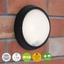 Nástěnná - BRILO 3352015 LED venkovní svítidlo s čidlem, pr. 17 cm, 12 W, černá (starý kód: BRILO 3352-015) - BRILO - foto 2