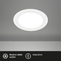 Kruhová - BRI 7995016 LED vestavné bodové svítidlo – pr.220mm, ploché, 18W, 230V, 18W, neutrální bílá, bílé - BRILONER - foto 2