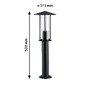Sloupková - P 94737 Stojací svítidlo klasická neláká hmyz IP44 500mm 2200 - 2200K 4,3W 230V černá E27 kov - PAULMANN - foto 2