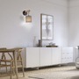 Dekorativní - LD 15781-29 GREEN TRIB LED nástěnné svítidlo přírodní dřevo 1 ramenné látkové stínidlo venkovský design do interiéru - LEUCHTEN DIREKT / JUST LIGHT - foto 2