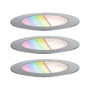 Zapuštěná - P 94752 Plug &amp; Shine LED zemní svítidlo Smart Home Zigbee Floor RGBW 3ks sada IP67 RGBW 3x2W 21VA ocel - PAULMANN - foto 2