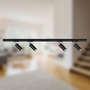Lištové Briloner 230V - BRILO 8017045 1-fázový lištový systém, kompletní sada, 4x LED spoty, černá - BRILO - foto 2