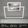 Hranatá - BRI 3118018 LED rám 35,8 cm 12W 1300lm chrom (starý kód: BRI 3118-018) - BRILONER - foto 2