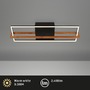 Hranatá - BRILO 3777015 LED stropní svítidlo, 73,5 cm, 22W, 2200lm černá - BRILONER - foto 2