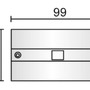 Lišty a příslušenství IVELA - IMPR 710090 Deko-Light kolejnicový systém 3-fázový 230V D Line krycí panel prodlužovací spojení bílá RAL 9016 99,5 mm - foto 2