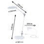 Stolní lampy pracovní - P 78011 LED stolní lampa na psací stůl Numis CCT 11W bílá - PAULMANN - foto 2